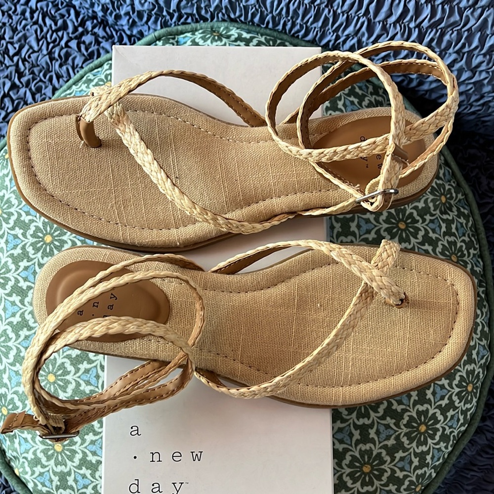 New Luisa Ankle Strap Sandals from Target, size 7